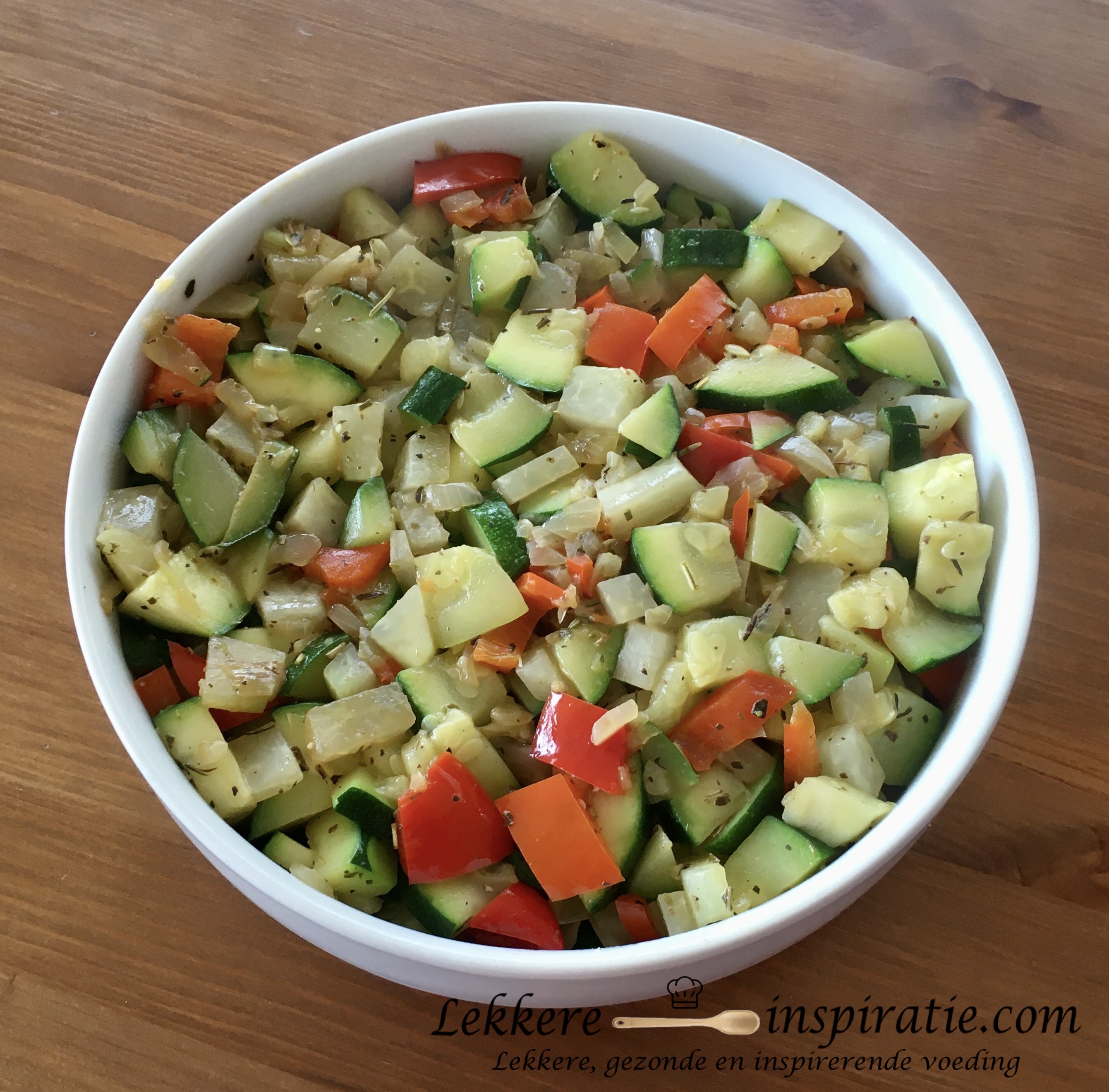 Hartige groentencrumble - groenten in ovenschotel